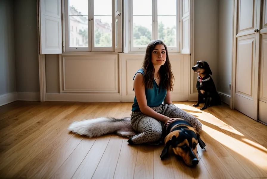Portions de nourriture pour chien préparées à l'avance pour un trajet économique