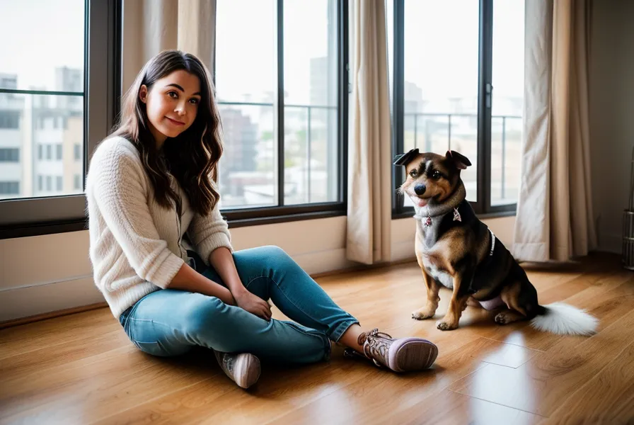Carnet de route et équipement de voyage pour chien sur un siège de voiture